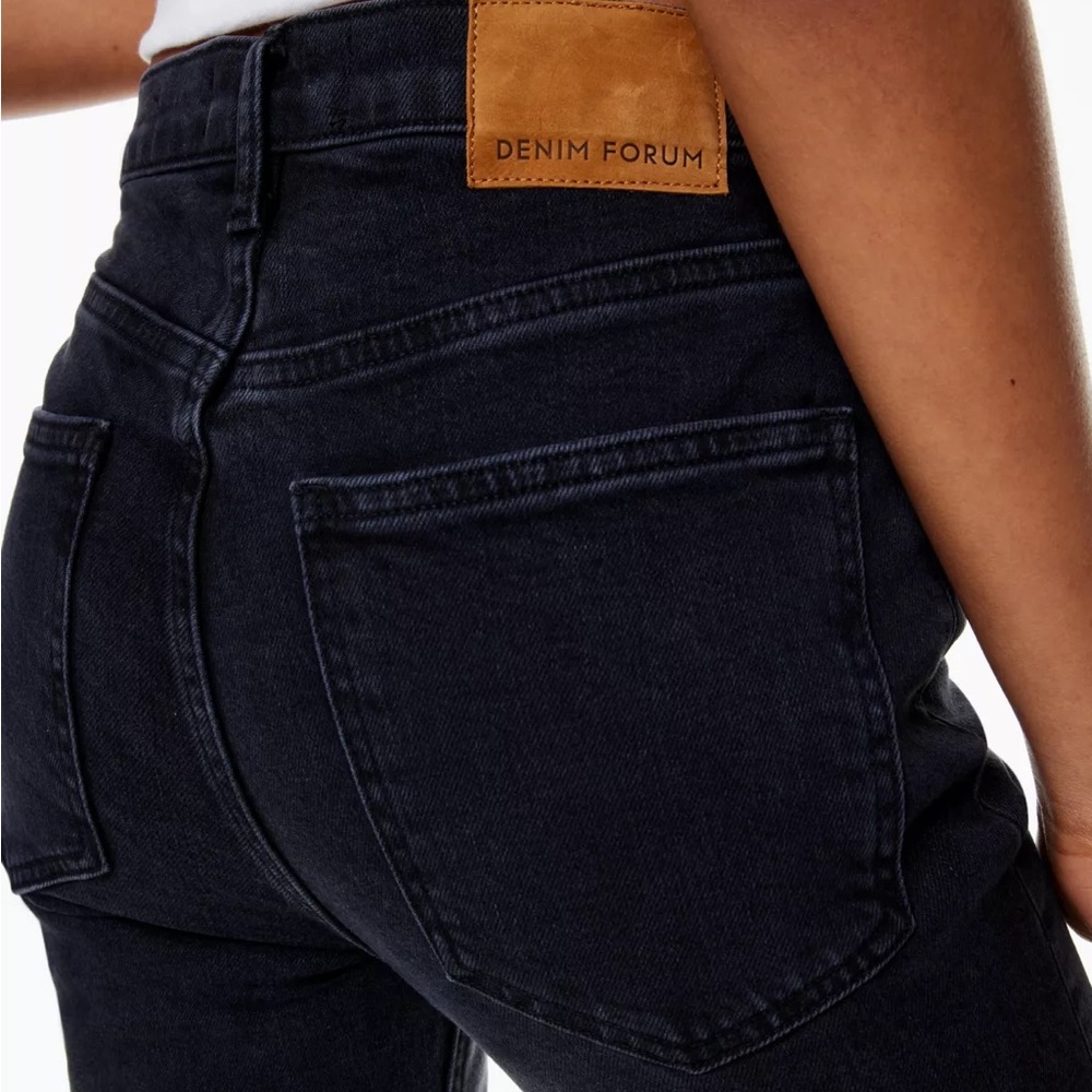 Denim Forum the Yoko high rise slim jeans, black, 28L
